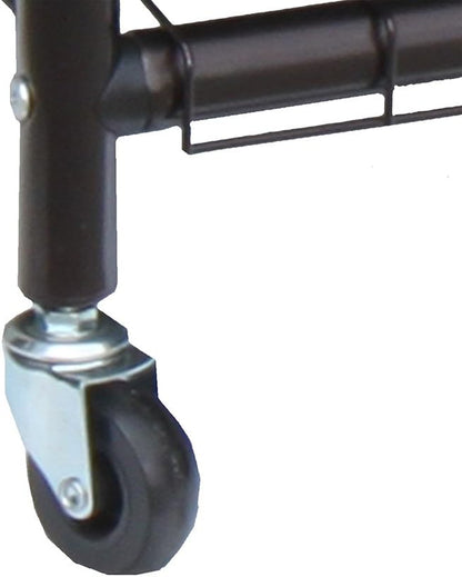 Oceanstar TLS1385 3-Bag Rolling Adjustable Hanging Bar Laundry Sorter, Bronze