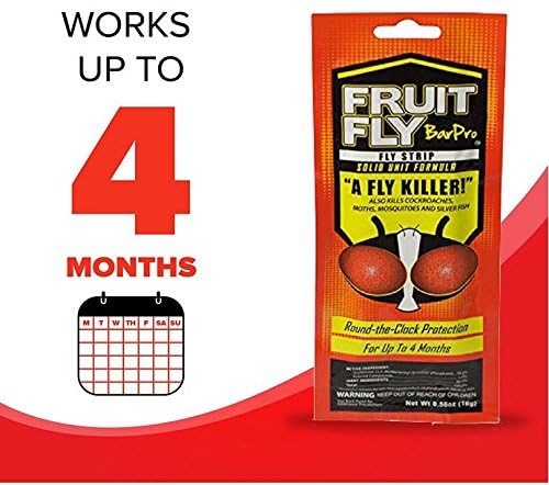 Fruit Fly BarPro – 4 Month Protection Against Flies, Cockroaches, Mosquitos & Other Pests – Non-Toxic & Portable for Indoor & Outdoor Use