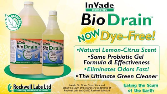 Invade Bio Drain Gel Treatment 1Qt Eliminate Odors Prevent Sugar Snake Fruit Fly Not for Sale to: California