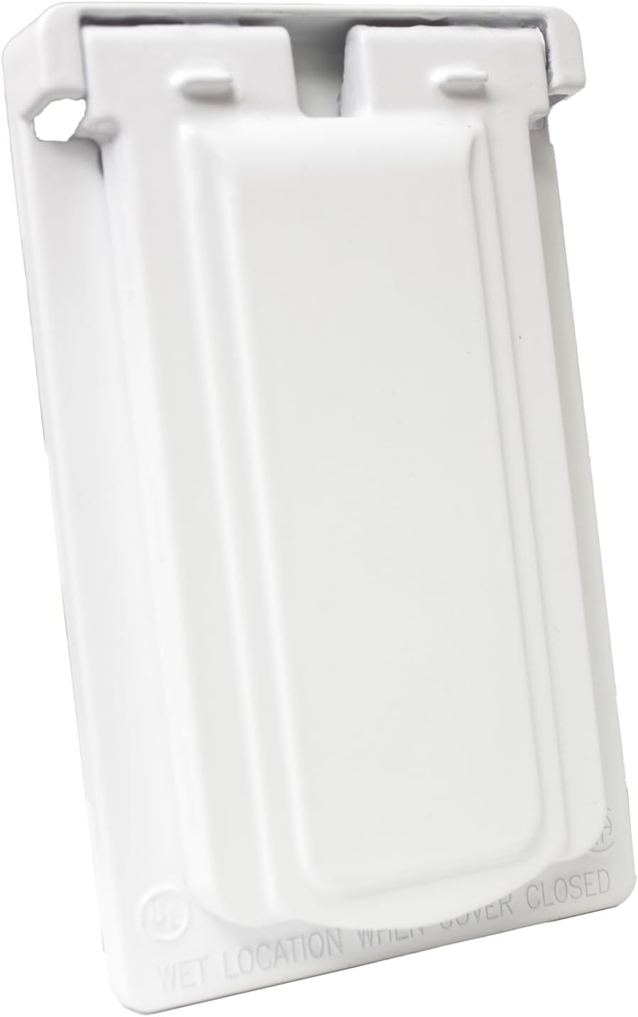 Sigma 14248WH Weatherproof 1-Gang Vertical GFCI Receptacle Cover, WH