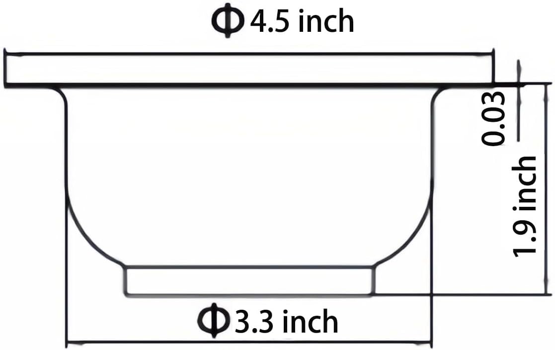 3.5" Kitchen Sink Deep Cup Drain Strainer with Rustproof Gasket | 304 stainless steel| Deep cup holds more debris| Leak-proof rubber gasket | Fit 3.5" standard kitchen sinks with mounting nut