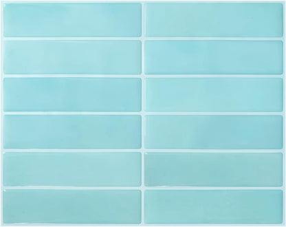 Peel and Stick Backsplash Tile for Kitchen, 10 Sheets, 11.42''x9'' | Beige Gray 3D Self Adhesive Wall Tile Back Splash for Kitchen, Bathroom, Laundry Room