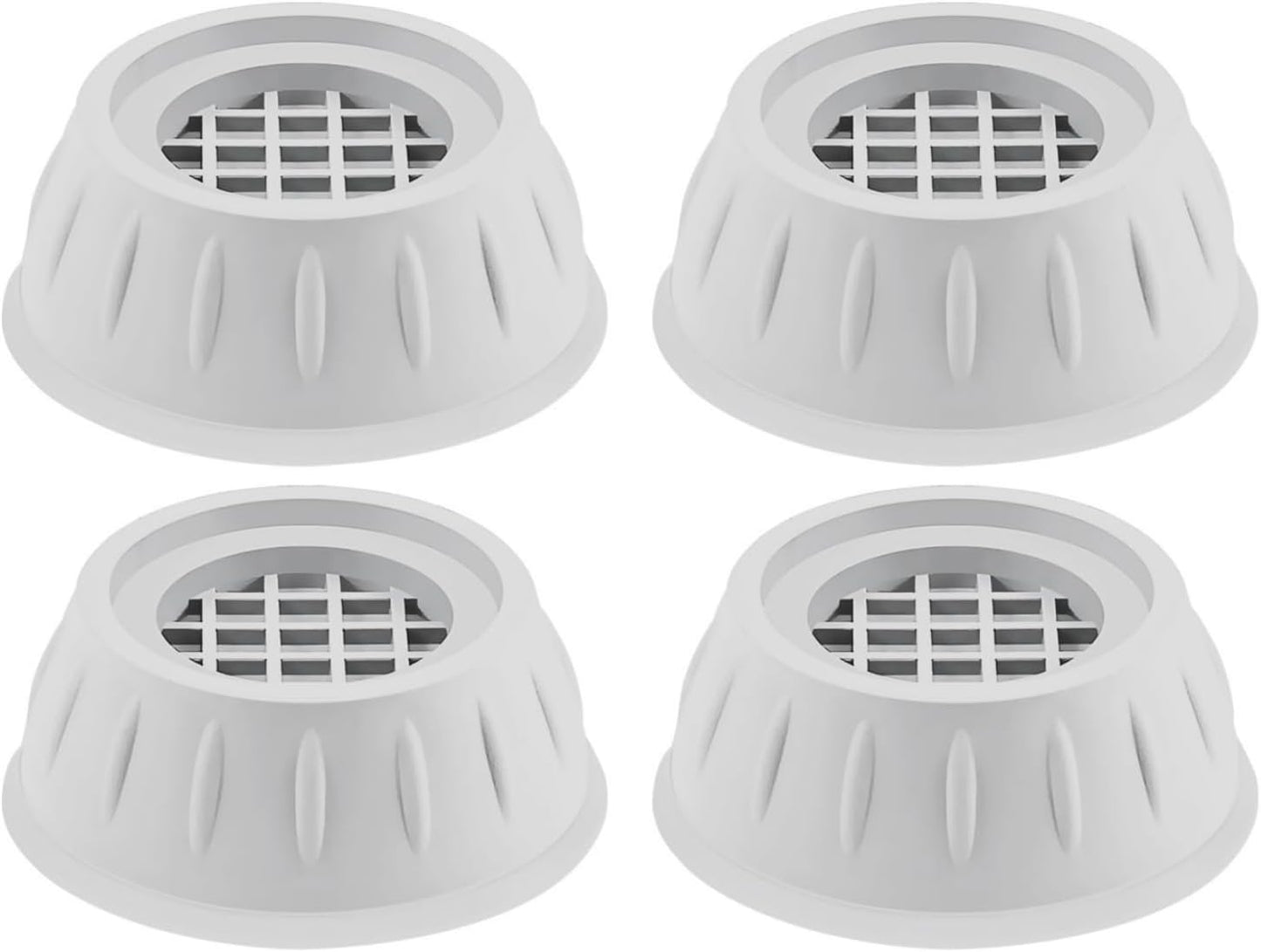 Anti-Vibration Pads for Washing Machine – 4 Pack Rubber Shock Absorbing Feet, Noise Reduction and Floor Protection, Universal Non-Slip Washer Dryer Pedestal Stabilizer