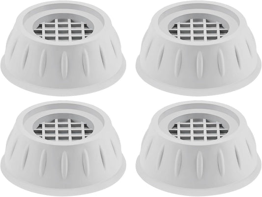 Anti-Vibration Pads for Washing Machine – 4 Pack Rubber Shock Absorbing Feet, Noise Reduction and Floor Protection, Universal Non-Slip Washer Dryer Pedestal Stabilizer