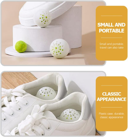 BESPORTBLE 18pcs Deodorizer Balls Shoe Cabinet Deodorant Balls Sneaker Air Freshener Gym Bags Lockers Car Sneaker Odor Shoe Deodorizers for Home Office