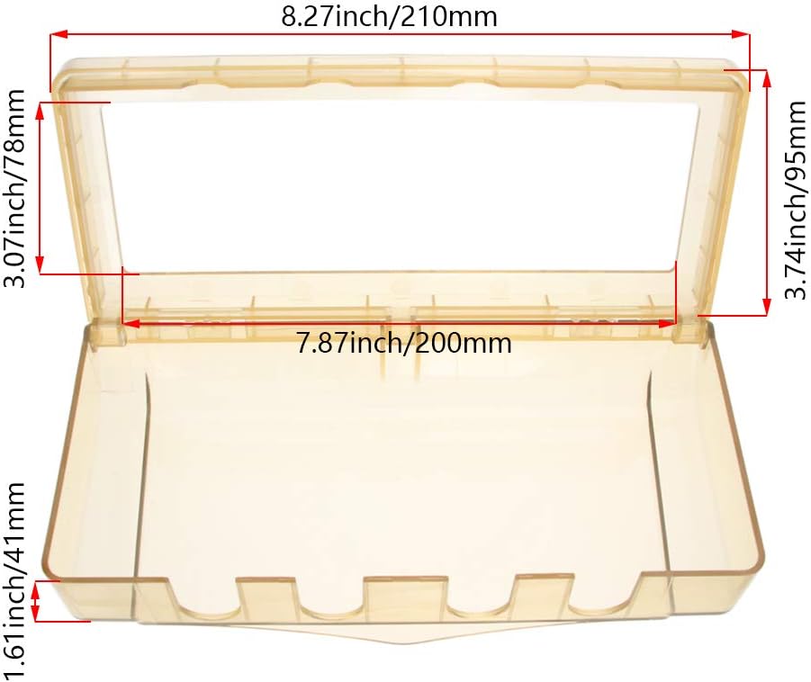 Fielect 2Pcs Weatherproof in Use Outlet Cover Plug Receptacle Protector for Retrofit Siding Construction Transparent 118 Type 210x100x47mm