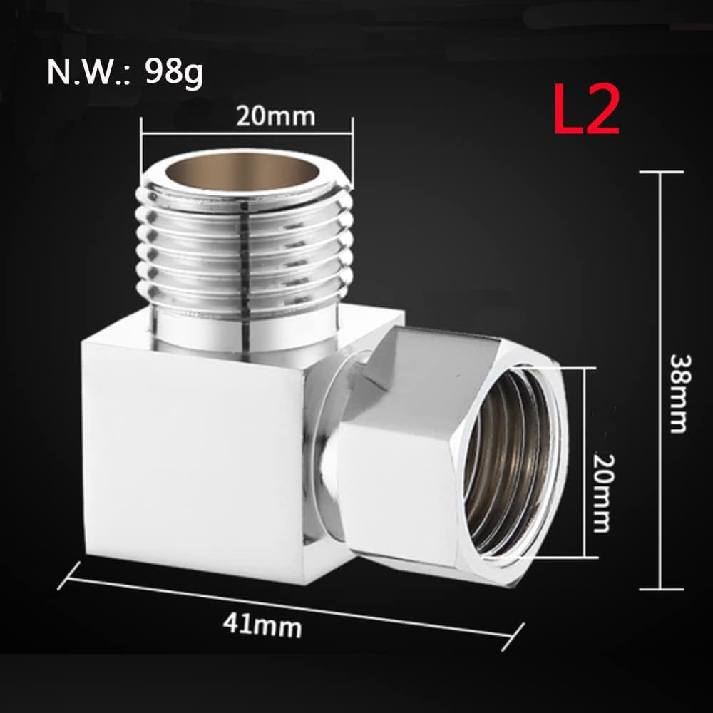 Water Diverter Fitting Adapter, Add-A-Tee G1/2" Hose Connector Adapter for Angle Valve adapter, Shower arms, Toliet Bidet Sprayer, Hose Pipe Fittings (3 Way T2)