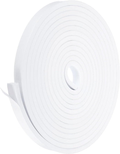 PATIKIL Weather Stripping Door Seal Strip, 3/8 Inch x 1/4 Inch x 32 Ft Self Adhesive Soundproof High Density Foam Tape Insulation for Door Window Air Conditioning, White - Colors B