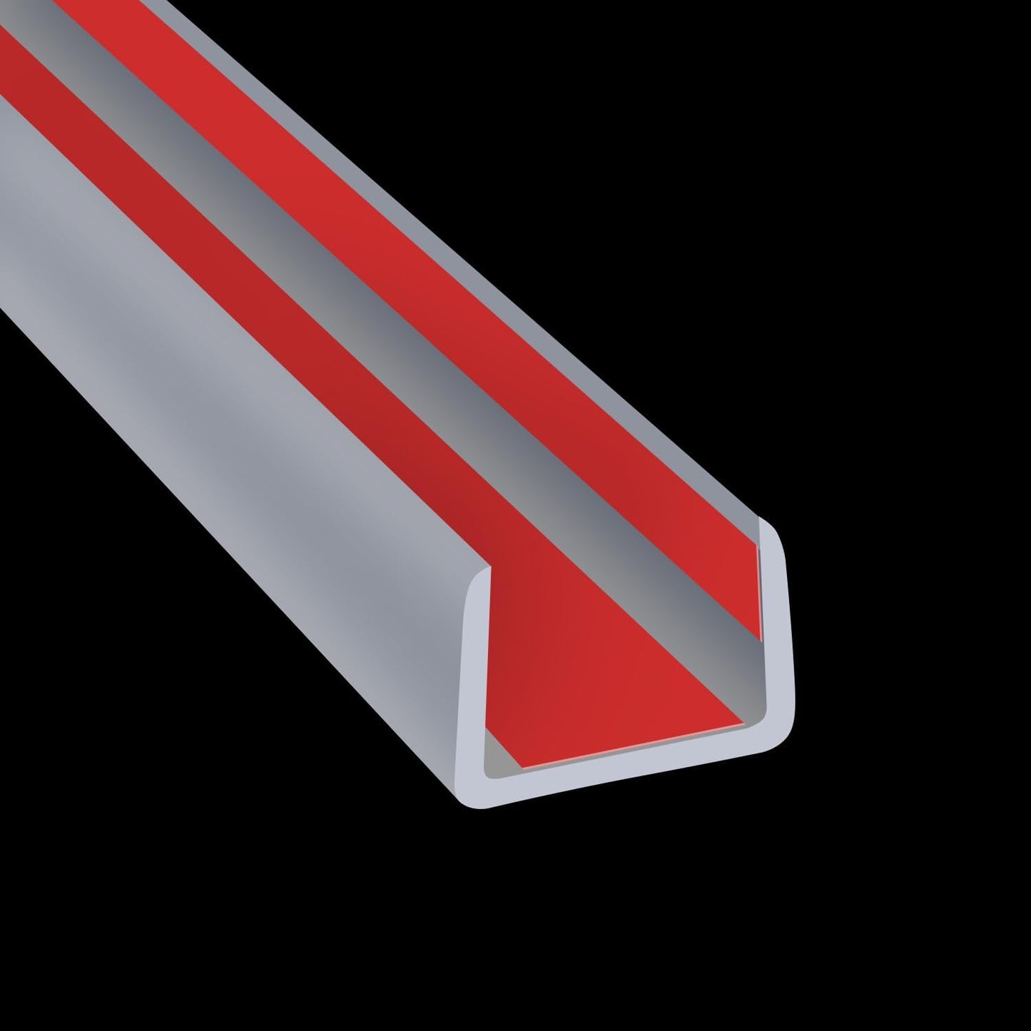 Slimline Cabinet Door Edge Protector, 3/4" Self Adhesive Peel and Stick Rubber Edge Guards, Flexible U Shaped Strips for Kitchen & Garbage Drawer Fronts, Edge Trims for Desks and Shelfves, Black, 10Ft