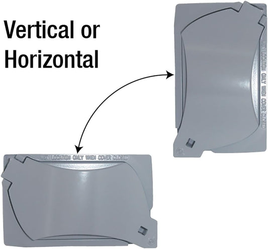 Sigma Engineered Solutions 14147 1-Gang Universal Weatherproof Cover, Gray