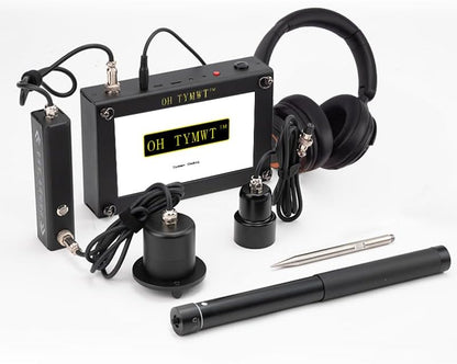 Al Water Leak Detector, Indoor Wall/Ground Under Slab Pipe Leak - TYM-3A | 2 Sensors, 0.5m/1.64ft, 100Hz-8000Hz, 15 Hours