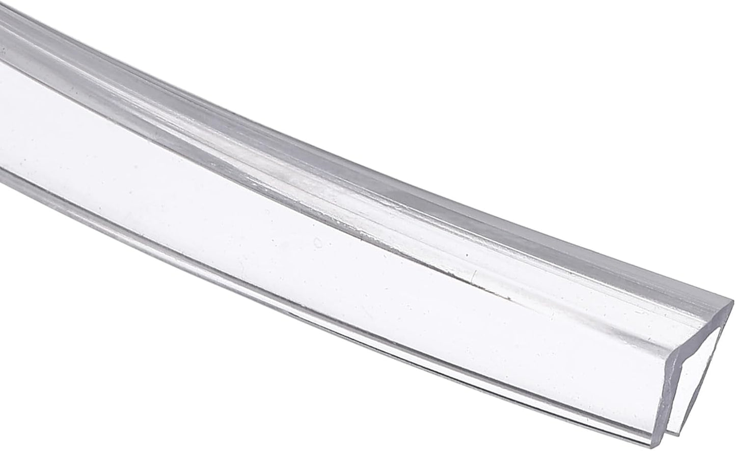 uxcell Clear Edge Trim, 13.1Ft Silicone U Channel Edge Protector, Edges Guards Fits 1/32"-3/32" for Car Doors Sheet Metal Parts (3/16" W x 3/8" H)