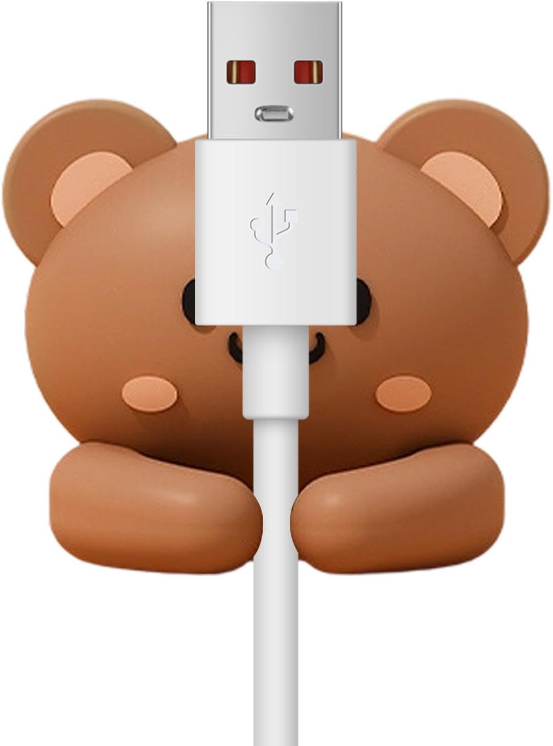 Silicone Cable Organizer Capybara Adhesive Clip | Fit Diameter Under 6mm Cable No-Drill Silicone Cord Organizer for USB Extension, Appliance, Computer, Phone, Wall, Home,