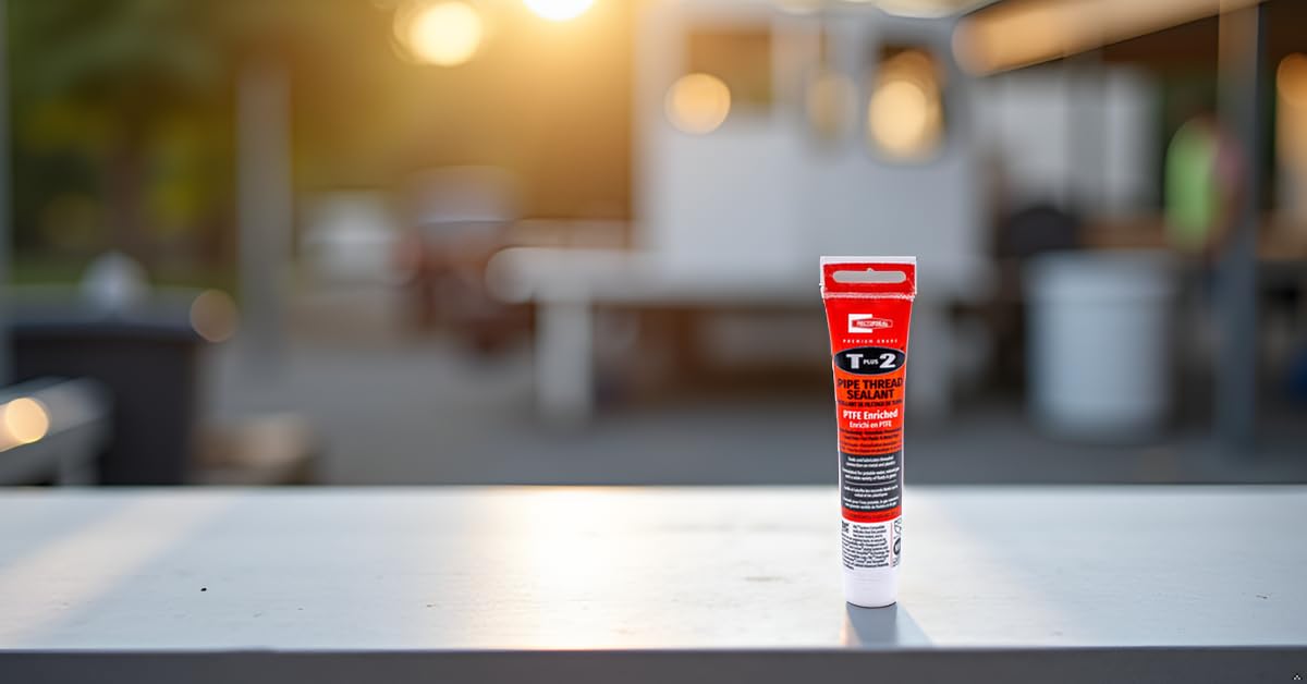 RectorSeal T Plus 2 23710 Pipe Thread Sealant, Non-Hardening, Synthetic Fibers, Contains No Other Metals, PTFE Enriched, Plumbing, 1 3/4 oz.