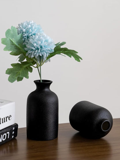 Ceramic Vase Set, 3 Small Flower vases for Decor, Home Decorative Vase, Modern Boho Farmhouse Home Decor Vases, Living Room,Table Shelf, Centerpieces Decoration(#2)