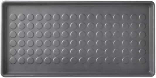 Indoor Outdoor Shoe Tray, 28 x 14 inches, Gray, Using a Shoe mat Protects Your Floor from Dirt and Gravel