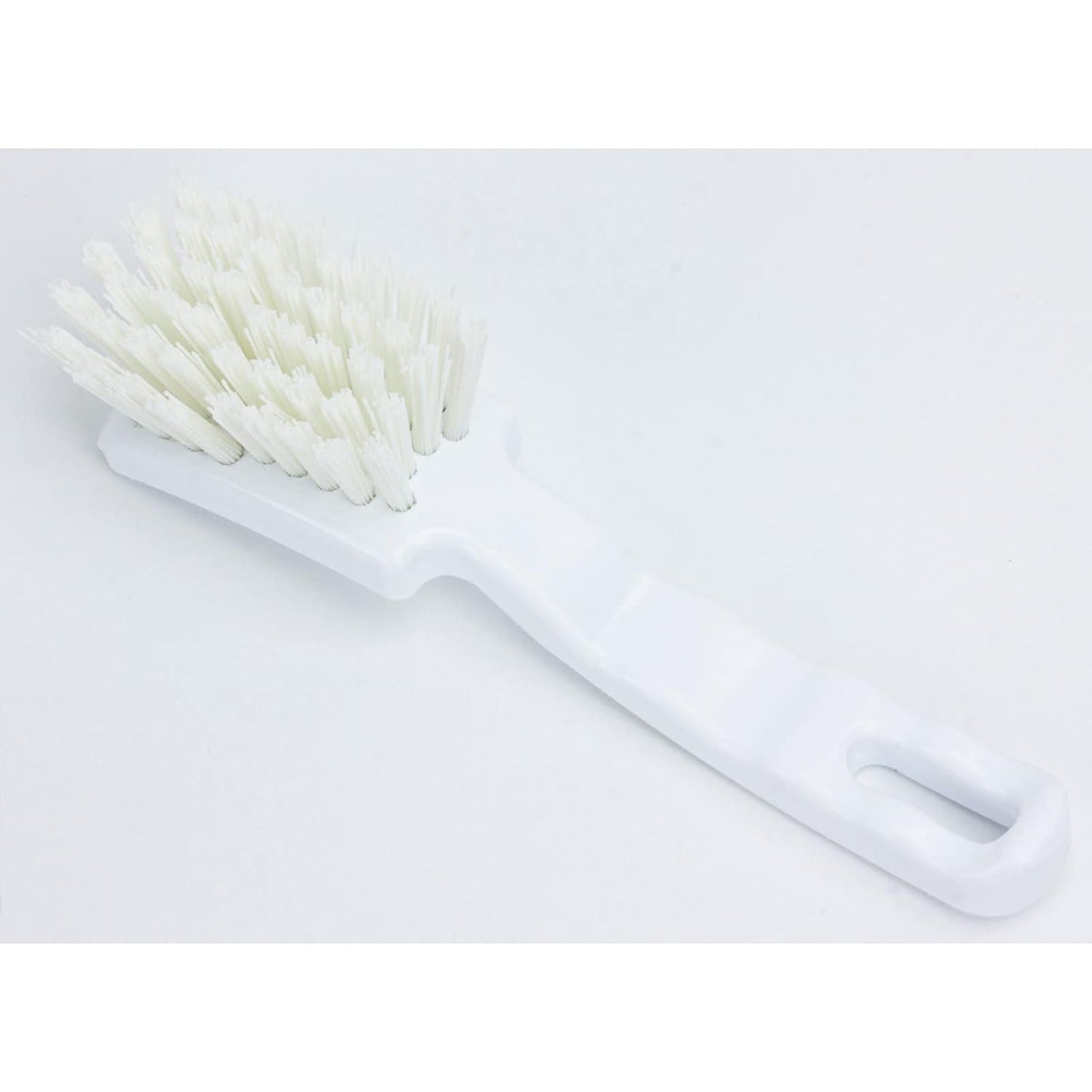 SPARTA 41395EC09 Plastic Scrub Brush, Detail Brush, Kitchen Brush With Hanging Hole For Cleaning, 7 Inches, Green
