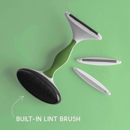 GLEENER Battery-Free 4-in-1 Fabric Shaver & Lint Brush | Ultimate Fuzz Remover | Adjustable Depiller Lint Remover for Clothing & Furniture (Slate Blue)