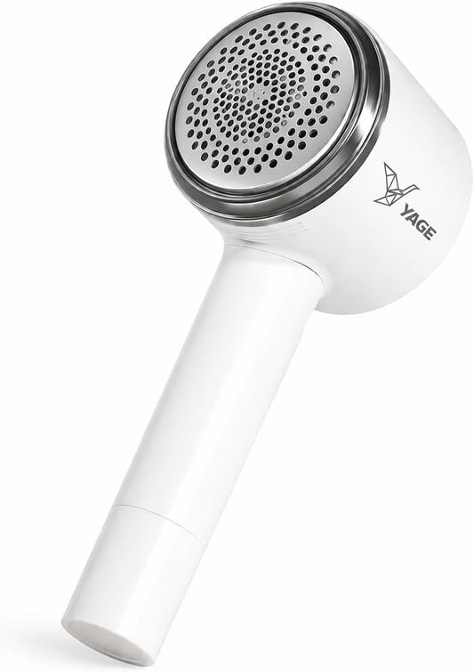 Rechargeable Fabric Shaver & Lint Remover, 3-Speed Electric Sweater Defuzzer with 6 Blades, LED Display – Remove Pills from Clothes, Furniture, Couch, Blankets