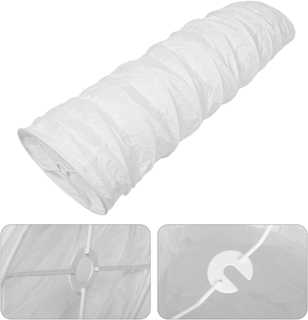 ABOOFAN Floor Lamp Shade Replacement – 49.21" Foldable Rice Paper Lampshade for Soft Light Diffusion & Easy Tool-Free Installation – for Living Room, Bedroom, Office