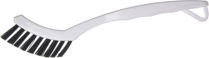 SPARTA Flo-Pac Grout Brush with Nylon Bristles, Scrubber with Handle for Bathroom and Kitchen Tile, 8", White