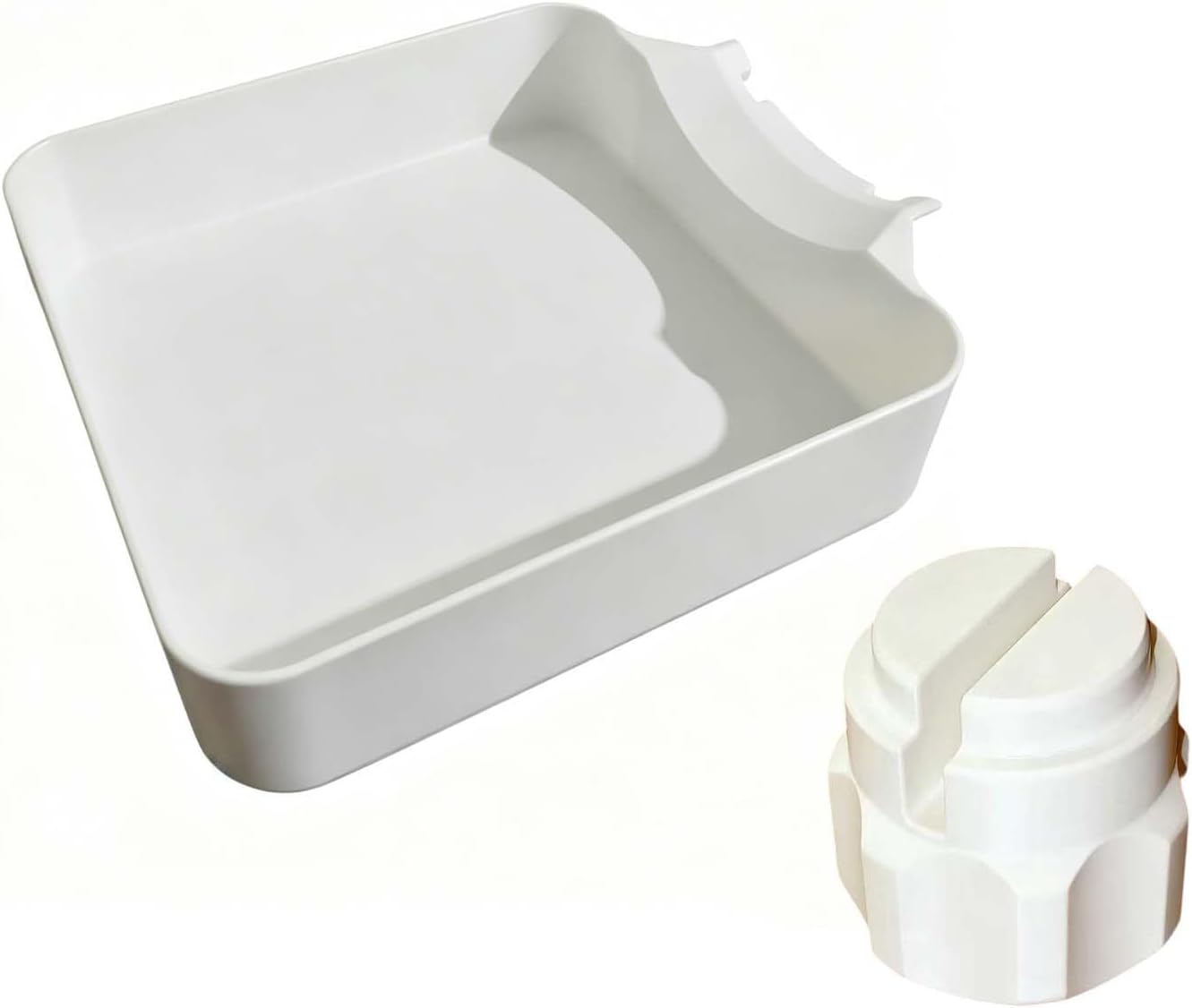 Washer Drip Pan, Universal Front-Load Washing Machine Drain Pan, Washing Machine Drainage Tray, Leak-Proof Easy Install Drain Funnel Water Catch Tray, Protect Floors Stay Dry, Stop Leaks (1PC)