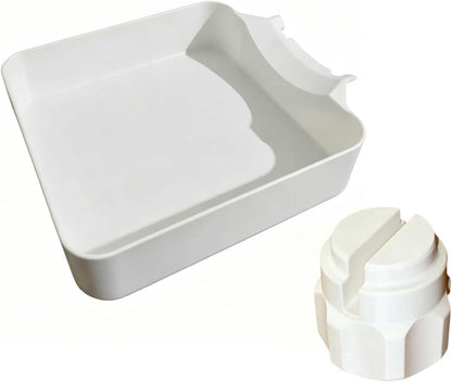 Washer Drip Pan, Universal Front-Load Washing Machine Drain Pan, Washing Machine Drainage Tray, Leak-Proof Easy Install Drain Funnel Water Catch Tray, Protect Floors Stay Dry, Stop Leaks (1PC)