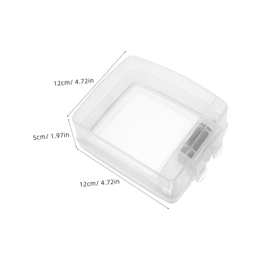 Ipetboom Waterproof Outlet Cover and Electrical Plug Protector 86 Type White Switch Box for Indoor and Outdoor Use, Rainproof Weatherproof Receptacle Cover 5x5 Inch