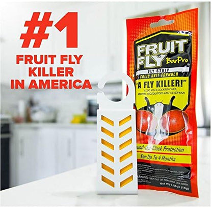 Fruit Fly BarPro – 4 Month Protection Against Flies, Cockroaches, Mosquitos & Other Pests – Non-Toxic & Portable for Indoor & Outdoor Use