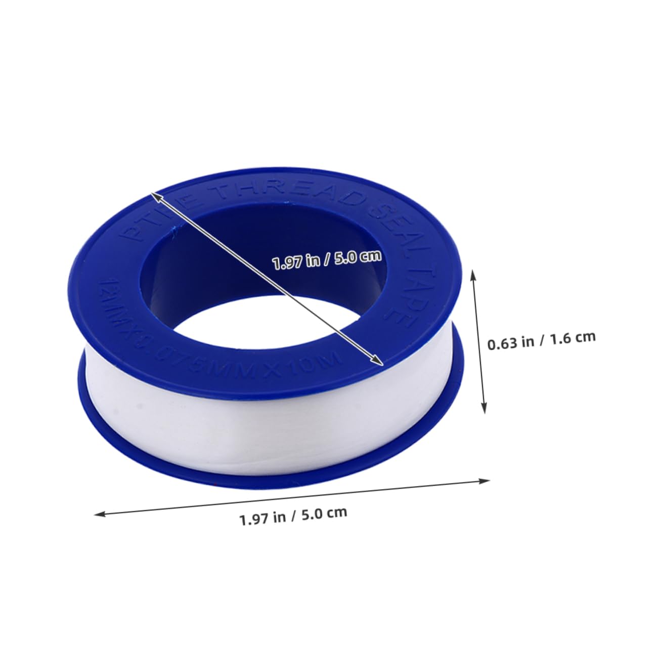 Alipis 12rolls PTFE Sealing Tape for Plumbers High-Temperature Thread Sealant for Water Leaks Shower and Pipes Leak for Plumbing Applications