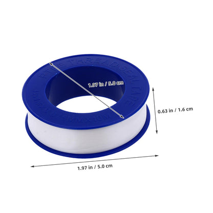 Alipis 12rolls PTFE Sealing Tape for Plumbers High-Temperature Thread Sealant for Water Leaks Shower and Pipes Leak for Plumbing Applications