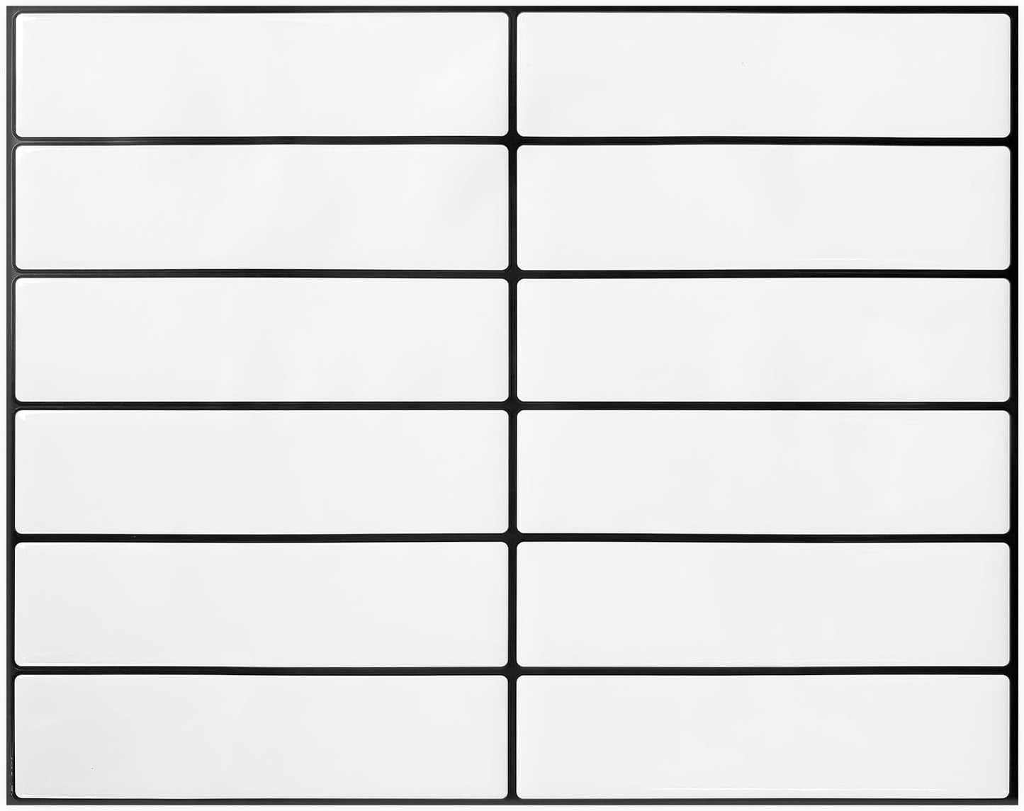 Peel and Stick Backsplash Tiles – Easy DIY Self-Adhesive Subway Wall Tiles, 10 Pack for Kitchen & Bathroom, 11.42'' x 9'' (White Grey)