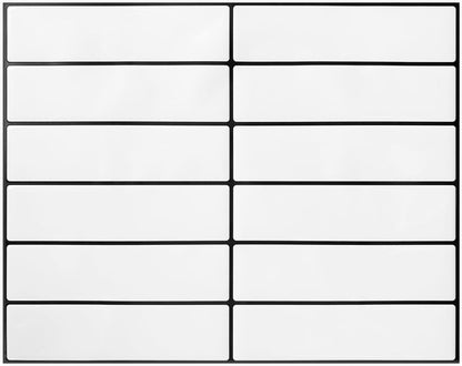 Peel and Stick Backsplash Tiles – Easy DIY Self-Adhesive Subway Wall Tiles, 10 Pack for Kitchen & Bathroom, 11.42'' x 9'' (White Grey)