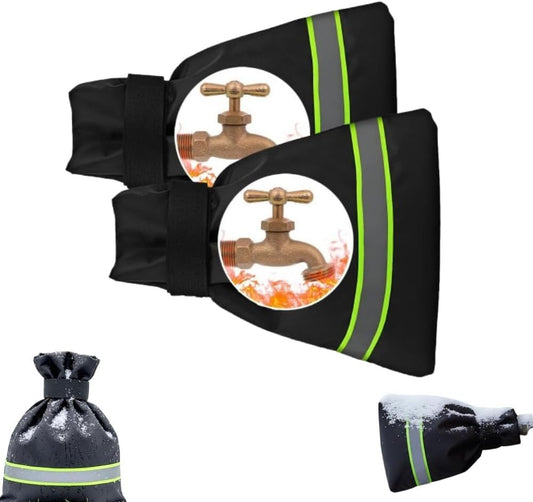 Outdoor Faucet Covers for Winter, 2026 NEW Insulated Spigot Cover, Waterproof Hose Bib Covers for Freeze Protection, Patio Winterizing Home Must-Have Faucet Cover for Outside Yard (2PCS Green)