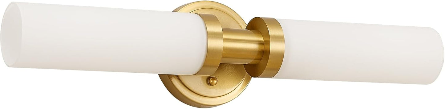 SANTOSTOCK Gold Battery Operated Wall Sconce Set of 2, 12000mAh Rechargeable Wall Lights with Remote Control, Wireless Dimmable Wall Lamps for Bedroom Living Room Bathroom Hallway Stairwell