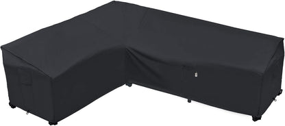 Patio Deck Box Cover, 63x30 Inch Fire Pit Covers with Straps and Handles, Waterproof Heavy Duty Outdoor Furniture Winter Cover for Keter, Suncast, Lifetime Container