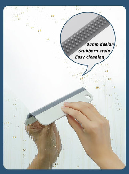 All-Purpose Mini Soft Rubber Window Squeegee Window Scrubber Scraper Glass Cleaning Squeegee Tool for Glass,Shower Door,Mirrors,Bathroom,Kitchen Countertops,Car Windshield (1)
