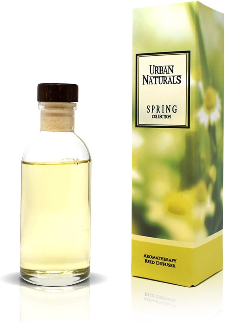 Urban Naturals Smoked Vanilla Reed Diffuser Set with Vanilla Bean, Sandalwood & Leather | Made in the USA - Colors C