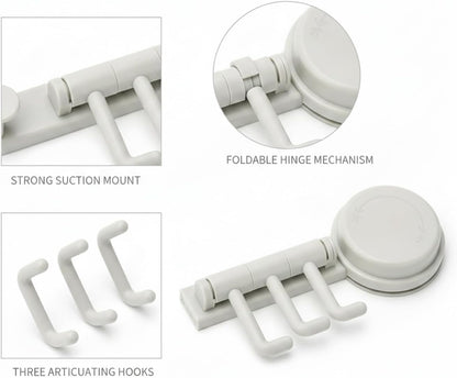 Foldable Wall Mounted Drying Rack, Adhesive Sponge Holder for Smooth Surfaces, Space Saving Storage for Rags and Cloths (1 PC)