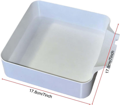 Washer Drip Pan, Universal Front-Load Washing Machine Drain Pan, Washing Machine Drainage Tray, Leak-Proof Easy Install Drain Funnel Water Catch Tray, Protect Floors Stay Dry, Stop Leaks (1PC)