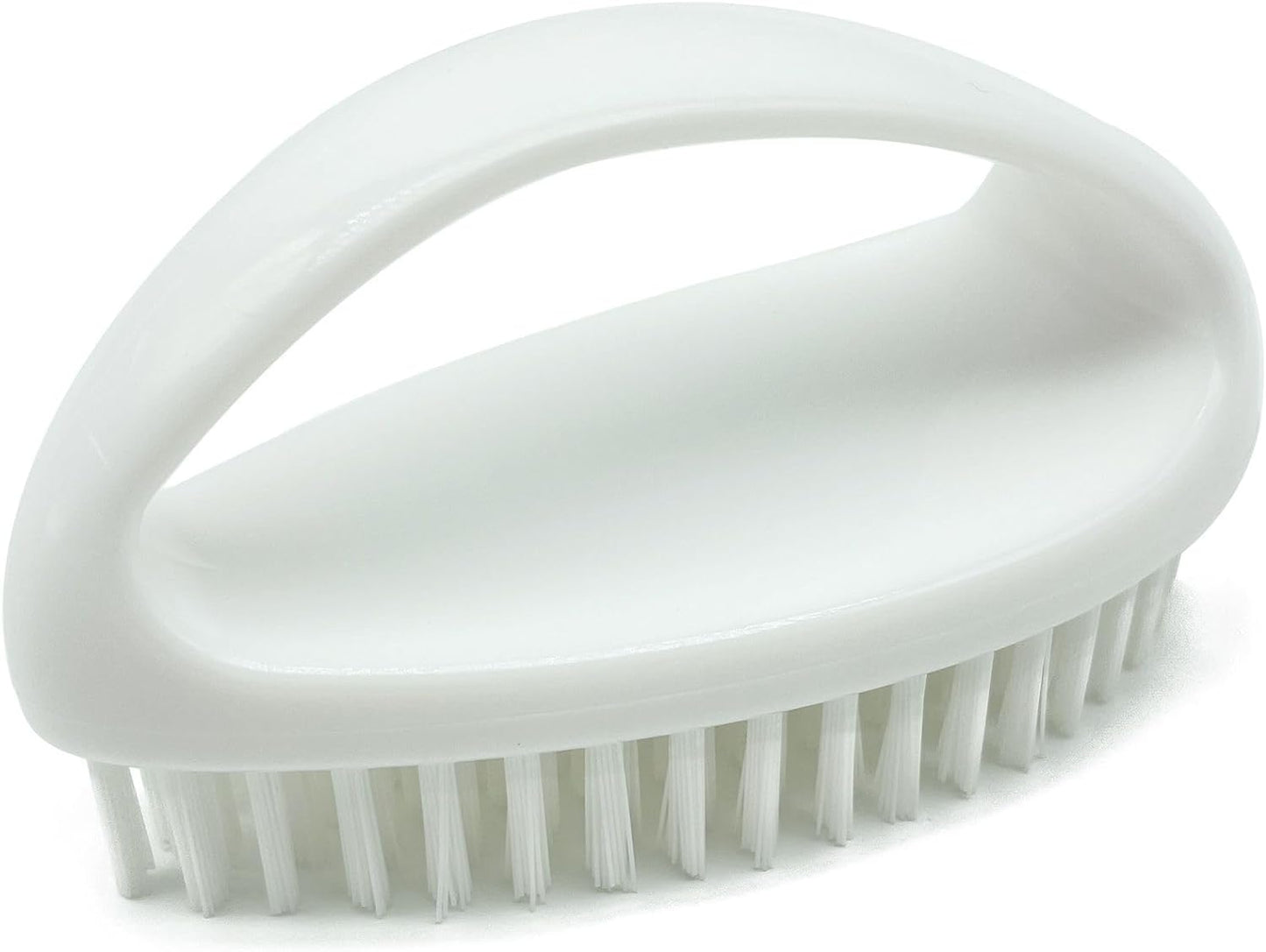 GKETN Scrub Brush for Cleaning Scrubbing Heavy Duty Stiff Nylon Bristles Cleaning Brush Multi-Purpose, White & Small Size
