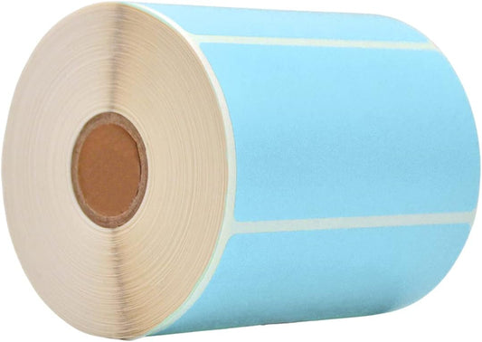WOD Green Direct Thermal Label Rolls - 4 x 2 inch, 725 Nametag Stickers per Roll, Permanent Adhesive for Color Coding, Labeling, Inventory Management at Home, Business, and Classroom.