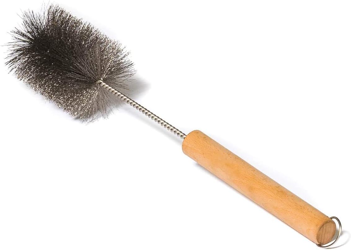 Wood Burning Stove Brush Tent Wood Burning Stove Pipe Stainless Steel Brush Diameter Wire Brush for Cleaning Chimney Pipes (2.5Inch)