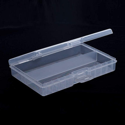 Fielect AAA/AA/C/D Battery Storage Case Holder Organizer Box Transparent
