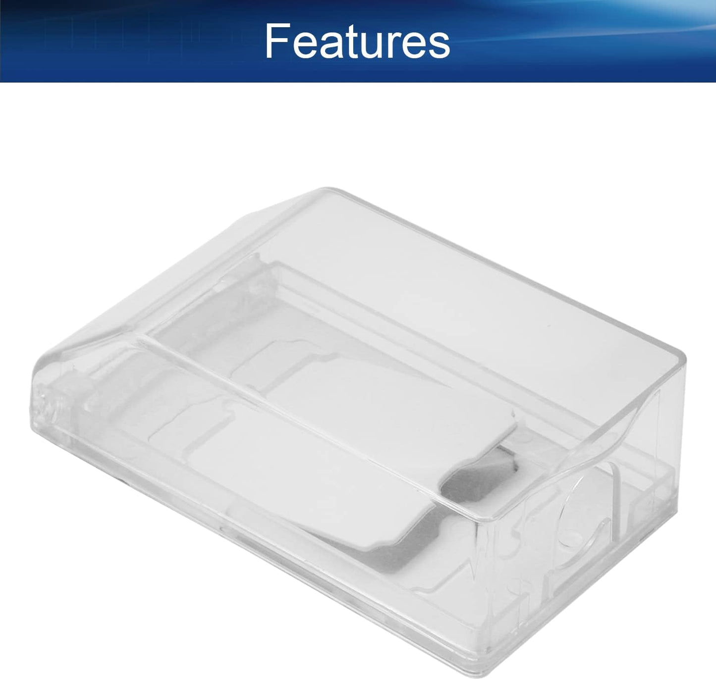 Heyiarbeit Weatherproof Cover Plug in Use Outlet Receptacle Protector 5.59"x3.27"x1.89"(LxWxH) for Retrofit Siding Construction 120 Type Transparent 1Pcs