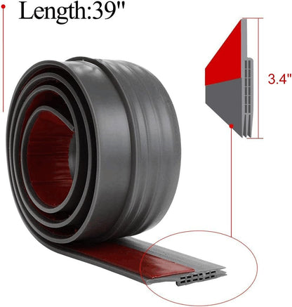 [New Upgrade] Huge Gap Door Draft Stopper, 3.4" W Widened Door Sweep Seal Gap Up to 1.8" for Interior & Exterior Doors - Keeping Draft, Noise, Dust and Unwanted Animals Out,3.4" W x 39" L,Brown