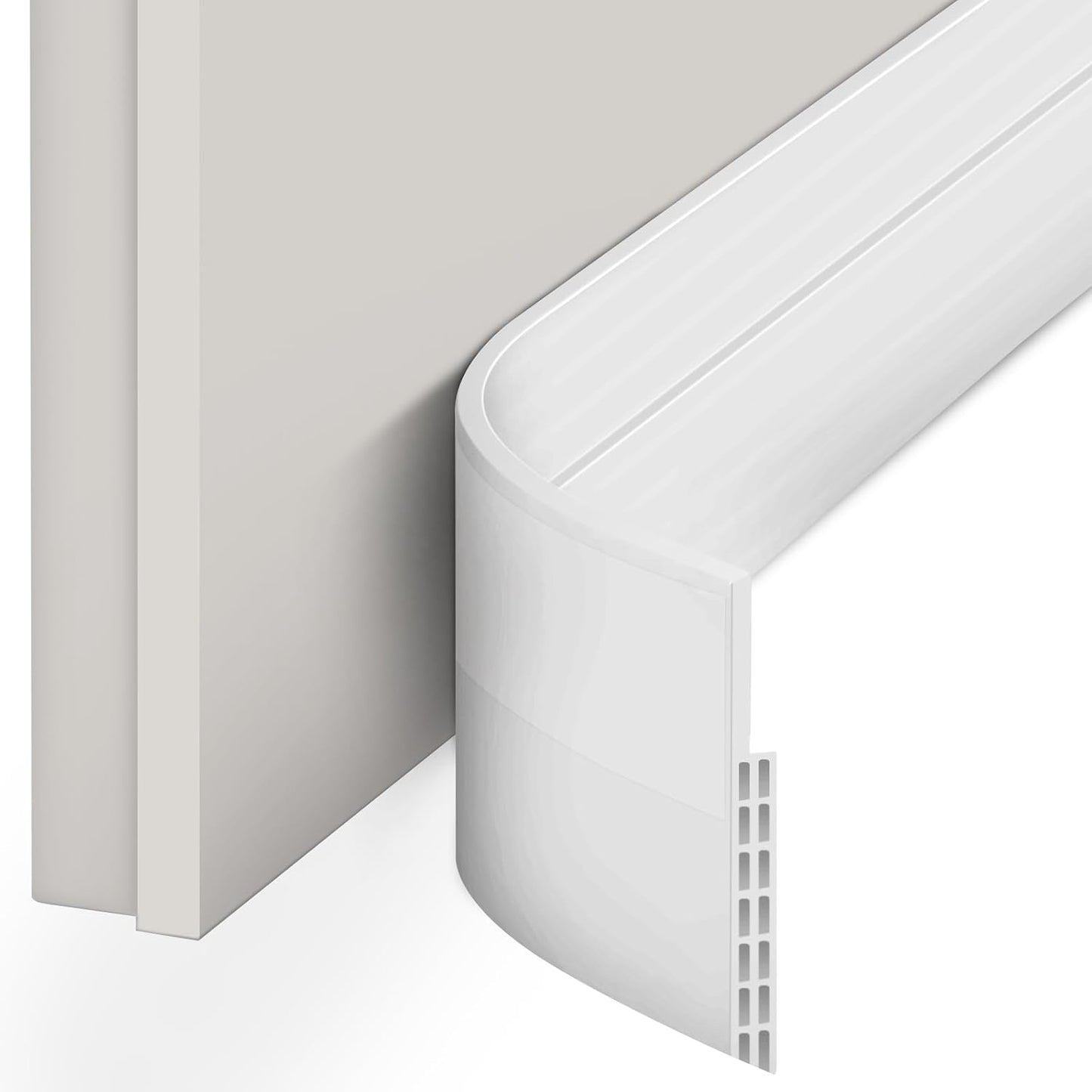 Door Draft Stopper, Ohuhu 39"L x 2"W Silicone Weather Stripping Under Door Seal for Exterior Interior Doors, 1" Widened Strong Adhesive, Soundproof Door Sweep Strip to Block Cold, Noise, Light Pests