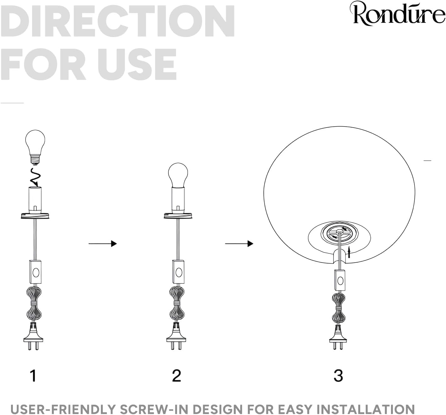 RONDURE Modern Ceramic Decorative Table Lamp Living Room Bedroom Bedside | Handcrafted Unique Warm Ambient Lighting Lamp, Accent White Translucent Ceramic shade, Fully Dimmable, Corded, Bulb Included
