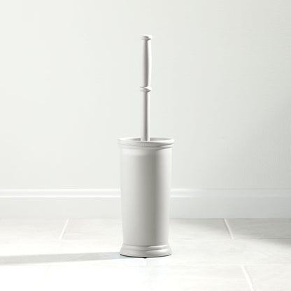 mDesign Metal Freestanding Slim Toilet Bowl Brush and Holder