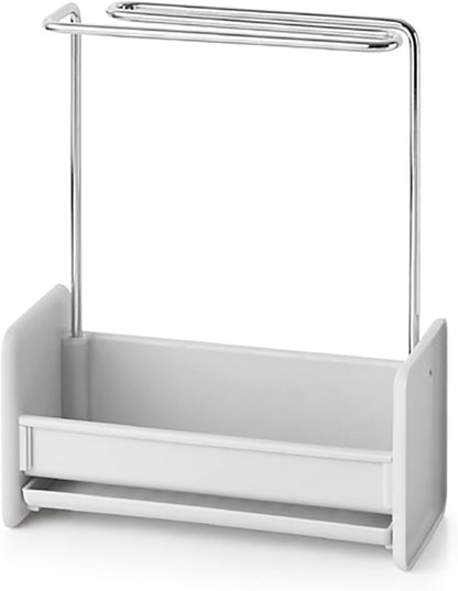 Dishcloth Drying Rack,Compact Versatile Detachable Kitchen Countertop Soap Sponge Organizer Wall Mounted Hanging Storage Solution,for Kitchen and Bathroom